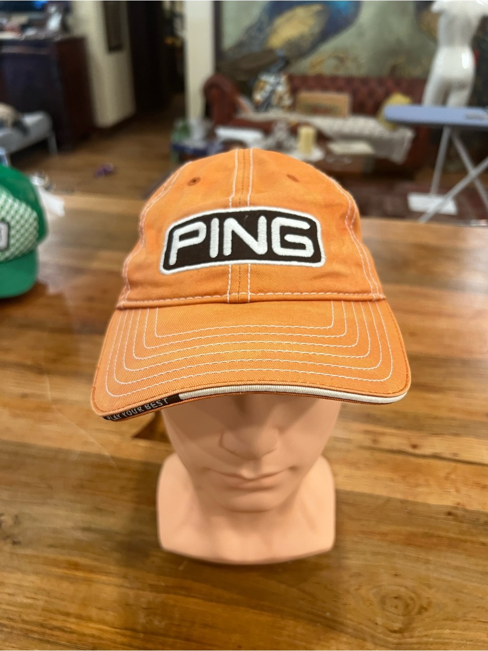 PING Orange Logo Baseball Cap for Men